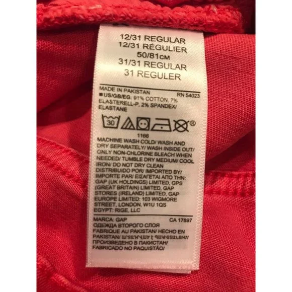 NWT GAP High Rise Legging Skimmer Sz 6 Faded Pink Stretch #494368 - Picture 5 of 6